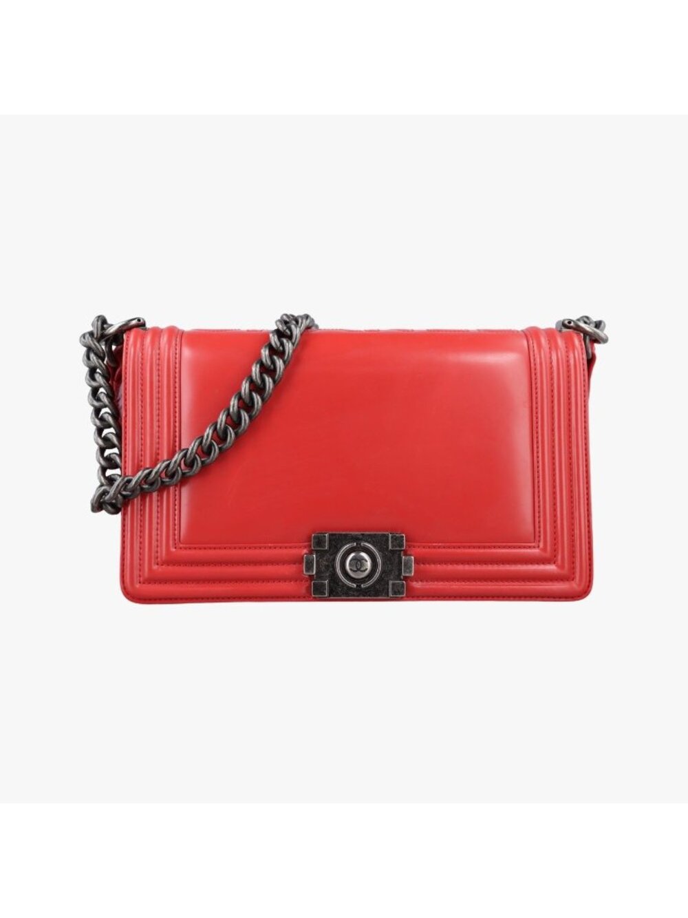 Chanel Boy Red Leather